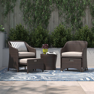 Threshold belvedere 5pc wicker patio best sale chat set